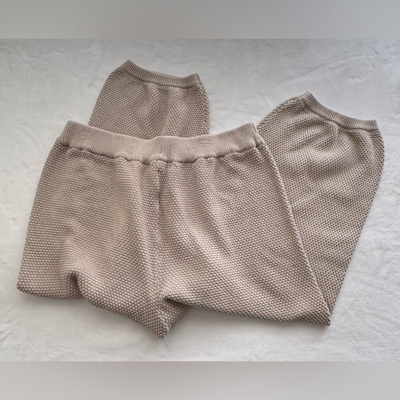 Free People Beach Hailee Cardi Pants XL in Peyote High Rise Jogger Style Knit - Picture 4 of 8